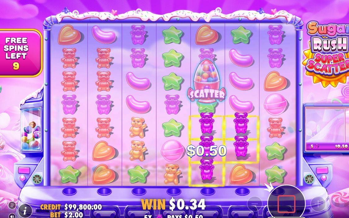 Free Spins round showing remaining spins and kept Multiplier Spots